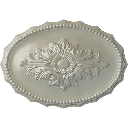 Ekena Millwork Oxford Ceiling Medallion, Hand-Painted Flash Copper, 16 7/8"W x 11 3/4"H x 1 1/2"P CM16OXFCS